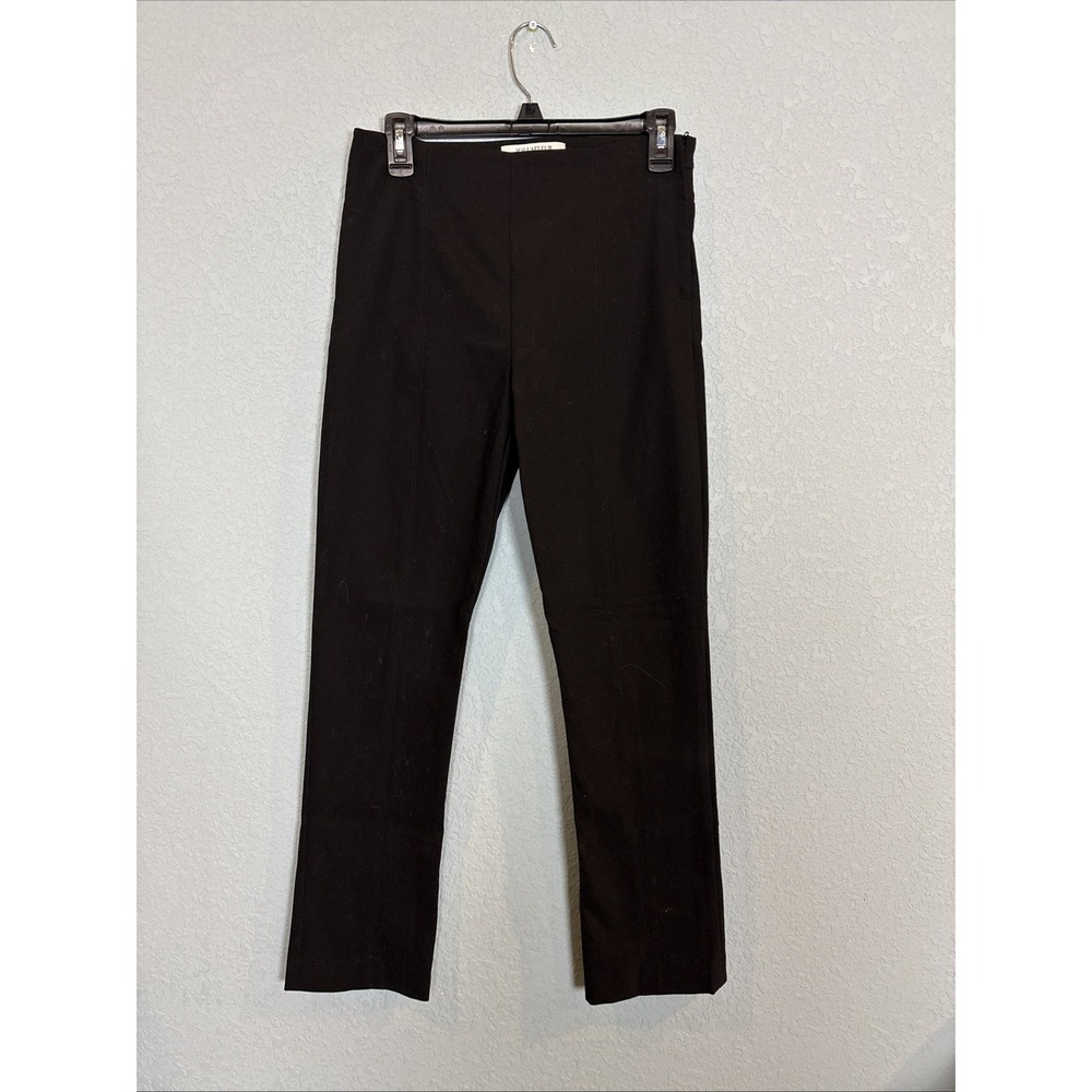 MM LaFleur Foster Pants Womens 6 Black Stretch Side Zip Ankle Cigarette 29x28